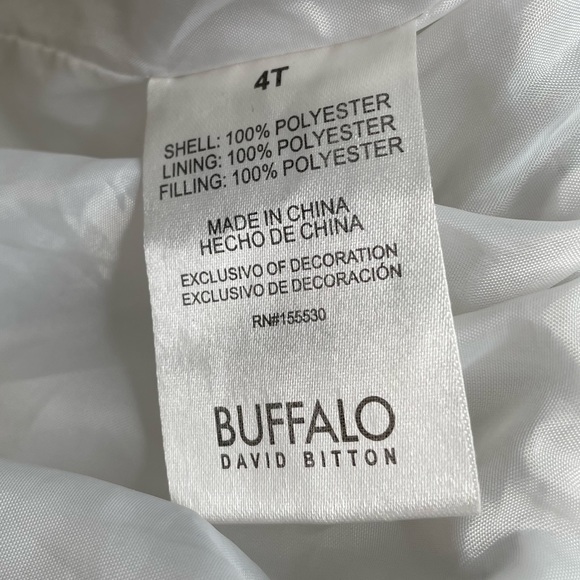 Buffalo David Bitton Silver Puffer Vest Size 4T - Picture 4 of 6